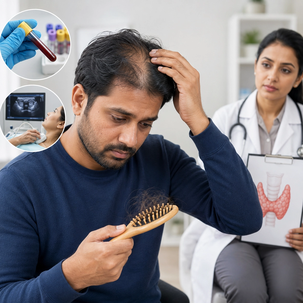 Hair loss due to Thyroid Disorder