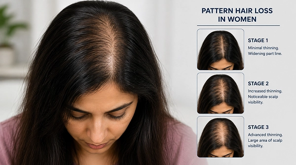 Pattern Hair Loss in Women Increase confident